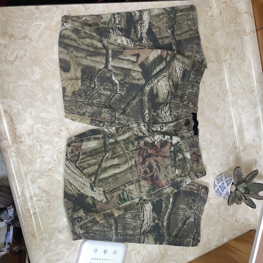 Mossy‎ Oak size 10 camouflage jeans 100% cotton Infinity Pattern